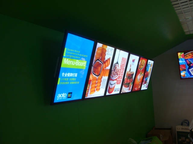 menu board light box